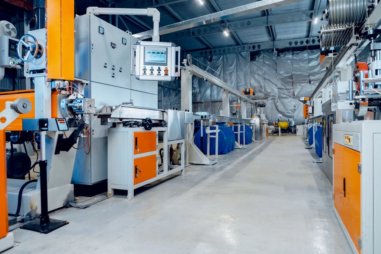 Laboratorio de investigación industrial con sistemas CW-H10 integrados para mantener un aire limpio y controlado.