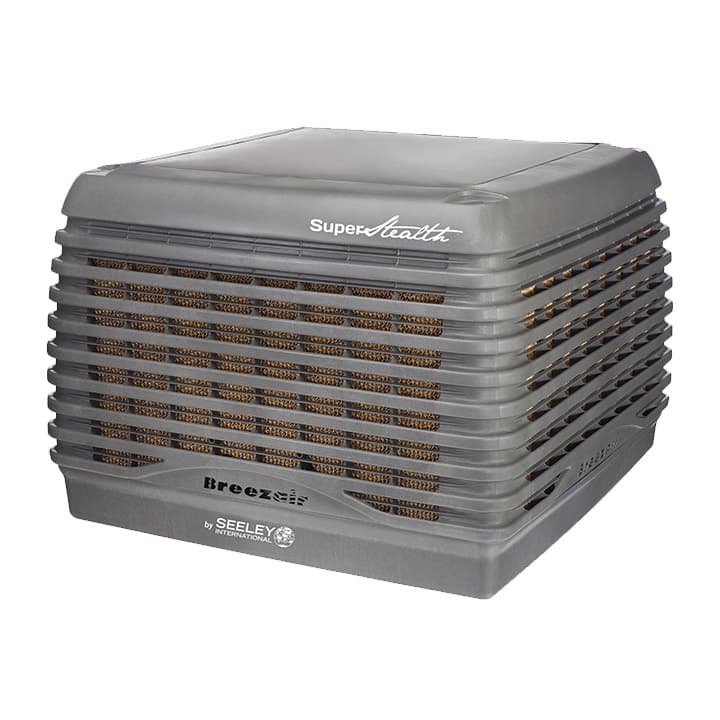 Detalle del equipo TBS-580 de Climate Gate, enfatizando su construcción duradera y eficiencia en la ventilación industrial.